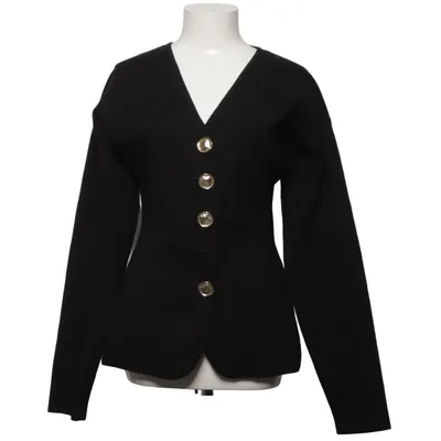 Coat (Black) from H&M Viscose, Polyester, Polyamide, Elastane