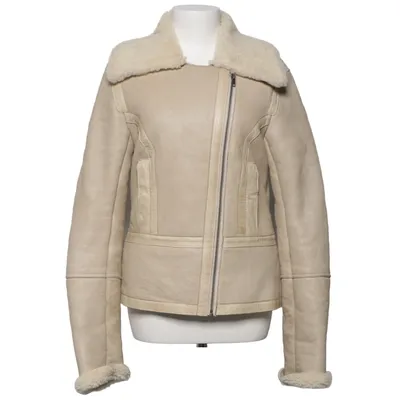 Shearling jas (Beige) van Transmission