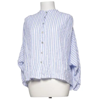 Blouse (Blauw, Wit) van Nina Kendosa Katoen