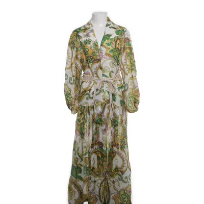Maxi dress (White, Green) from Alémais