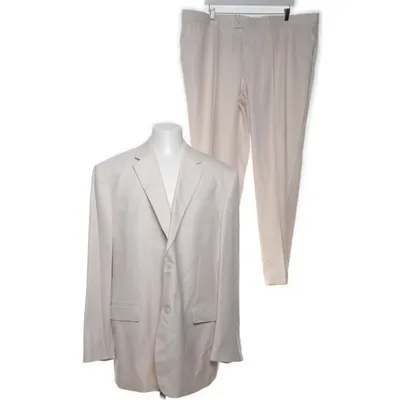 Suit (Beige) from Travelmaster Linen, Polyester, Viscose
