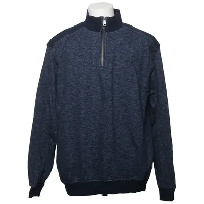 Fleece trui (Blauw) van Bison Katoen