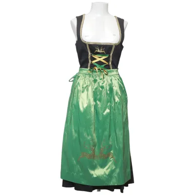 Dirndl (Svart, Grön, Gul) från Wiesnkönig