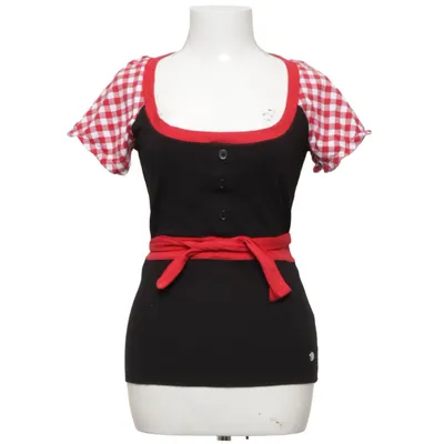 Dirndl blouse (Black, Red, White) from Pussy Deluxe Cotton, Elastane