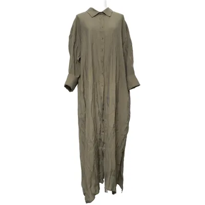 Skjortekjole (Grøn) fra XLNT by KappAhl Polyester, Viscose