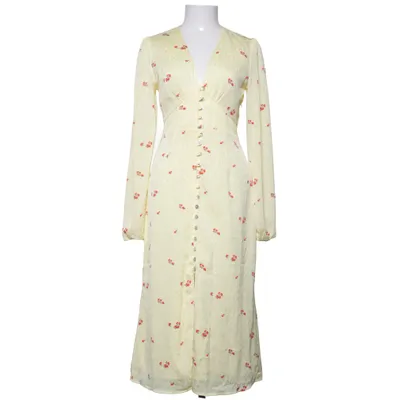 Blousejurk (Geel, Rood) van Adoore Elastaan, Polyester