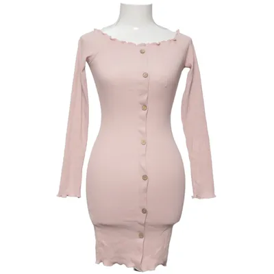 Klänning (Rosa) från L&S Elastan, Polyester, Viskos