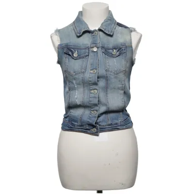 Gilet en jean (Bleu) de Denim by Lindex Coton, Élasthane