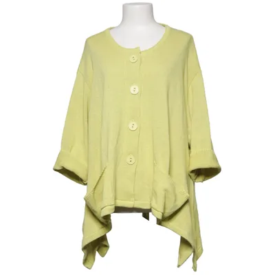 Strickjacke (Gelb) von AKH Fashion Baumwolle