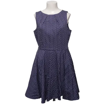 Dress (Blue, White) from Closet London Cotton, Elastane
