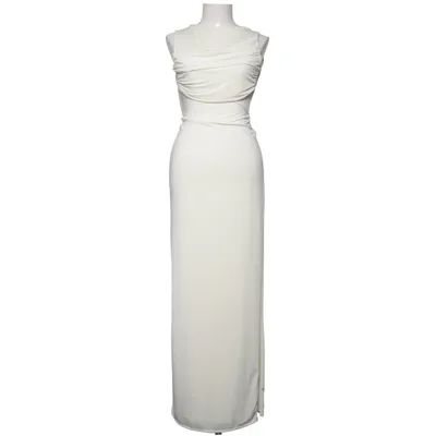 Maxikjole (Beige) fra Meshki Elastan, Genanvendt polyester