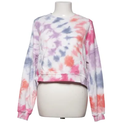 Sweatshirt (White, Multicolored) from Pull & Bear Cotton, Polyester