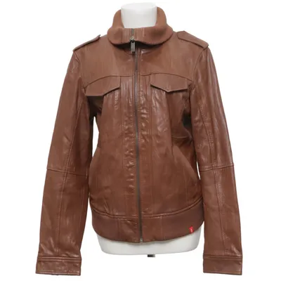 Veste en cuir (Marron) de EDC by ESPRIT Cuir, Polyester