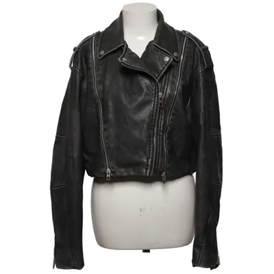 Veste de motard (Noir) de Zara Polyester, Polyuréthane