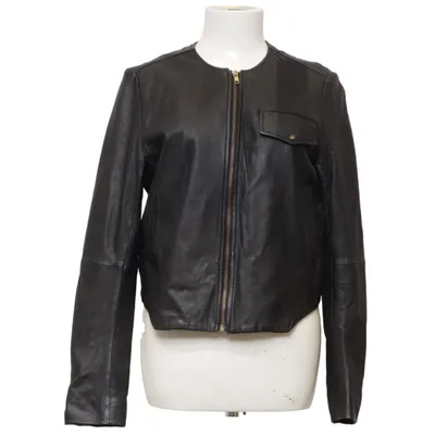 Leather jacket (Felina) from BZR by Bruuns Bazaar Cotton, Leather, Polyester