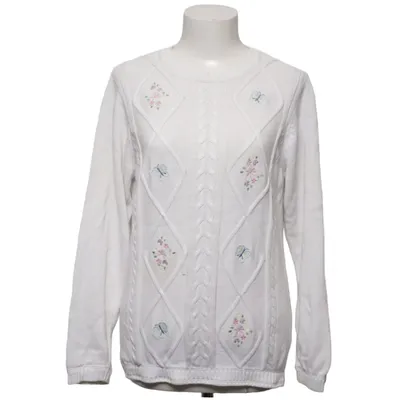 Sweater (White, Multicolored) from Tulchan Cotton