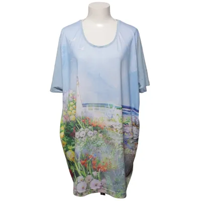 T-shirt (Blau, Mehrfarbig) von Ulla Popken Baumwolle, Elasthan, Polyester