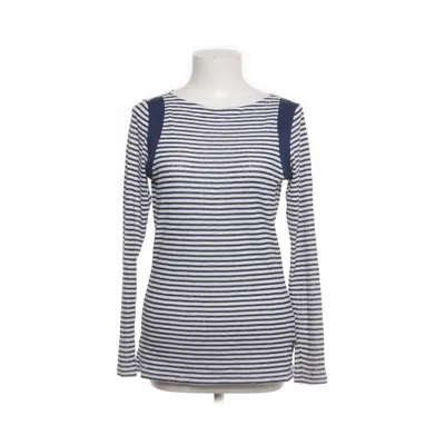 Långärmad t-shirt (Blå, Vit) från Raw Ekologisk bomull, Polyester