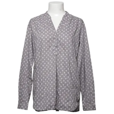Blouse (Gris, Blanc) de Mango Casual Sportswear Coton, Polyester