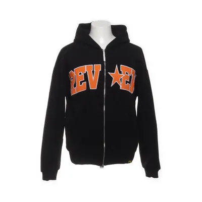 Huvtröja (Svart, Orange) från Review Bomull, Polyester