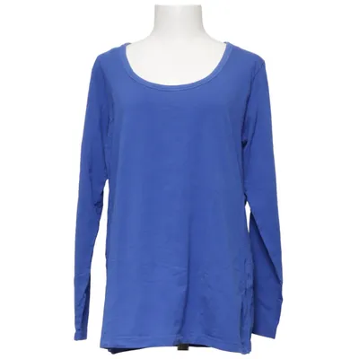 T-shirt à manches longues (Bleu) de Basic Collection Coton, Élasthane