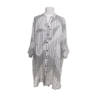 Dress (White, Black) from Mingel Viscose, Linen