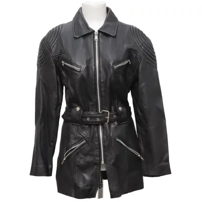 Läderkappa (Svart) från Biker Skinn
