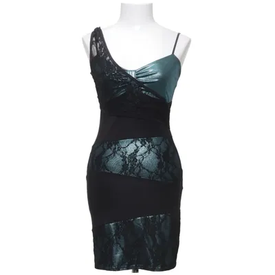 Cocktailklänning (Svart, Blå) från Melrose Elastan, Polyamid, Polyester