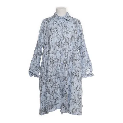 Shirt dress (Blue, Black) from Zeta Otto Cotton, Elastane