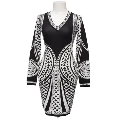 Dress (Black, White) from Showny Polyamide, Polyester, Viscose