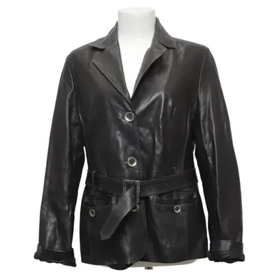Leather blazer (Black) from Gianni