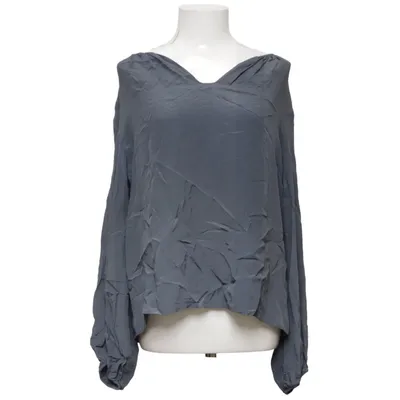 Blouse (Grijs) van Marie Marie Zijde, Viscose