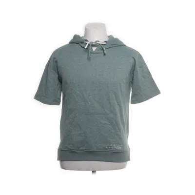 Korte mouwen capuchon sweater (Groen) van Gina Katoen, Polyester