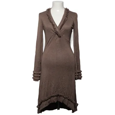 Jurk (Bruin) van Wivica Oest Zijde, Viscose