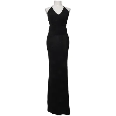 high neck halter dress wedding guest Mac Duggal - Green Halter Neck Flower Detail Ruffled Midi Dress main image 1