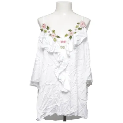 Blouse (White, Pink, Green) from Pink Cherry