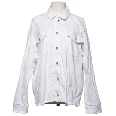 Veste en jean (Blanc) de John Baner Coton, Élasthane