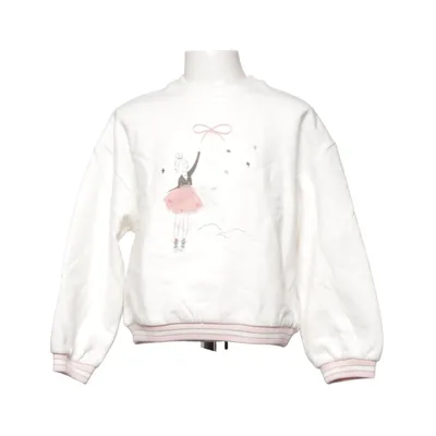 Sweatshirt (Blanc, Rose) de Lili Gaufrette Coton, Polyester