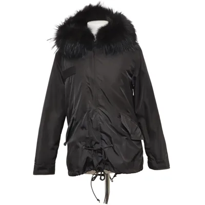 Parka (Black) from Dennis Maglic Cotton, Fur