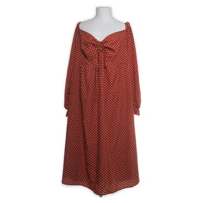 Dress (Brown, White) from Shein Elastane, Polyester