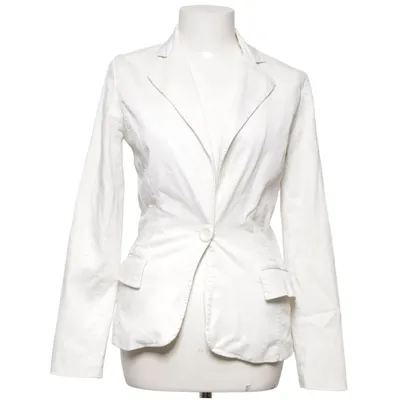 Blazer (White) from Version Sud Cotton, Elastane, Polyester
