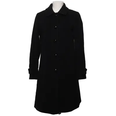 Manteau (Noir) de Hettemarks Cachemire, Polyamide, Polyester, Laine