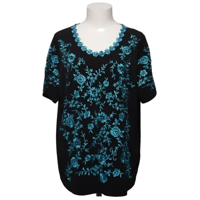 Top (Zwart, Blauw) van Komplimente Elastaan, Polyester