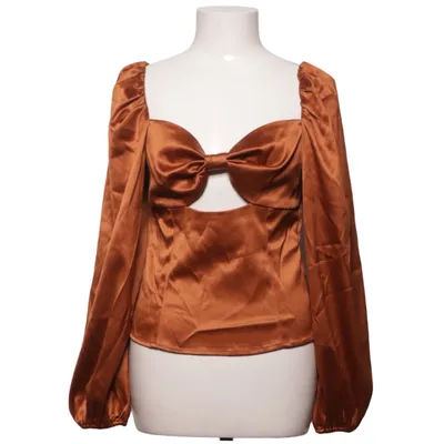 Blouse (Marron) de Chloé B x NA-KD Élasthane, Polyester