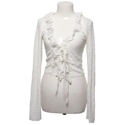 Blouse (Wit) van Gina Tricot Elastaan, Polyester