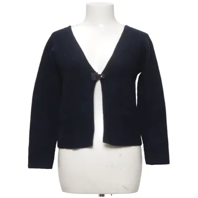 Cardigan (Blauw) van Le Tricot Perugia Kasjmier, Zijde, Wol