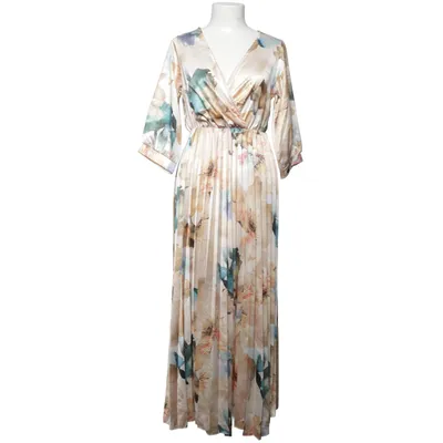 Maxi dress (Beige, Multicolored) from Zauberstern Elastane, Polyester