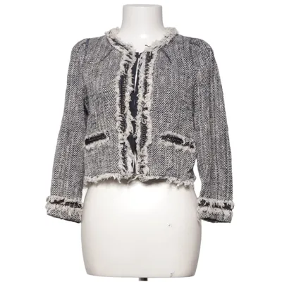 Blazer (Black, White) from Rebecca Taylor Acrylic, Cotton, Linen, Polyamide, Polyester, Viscose