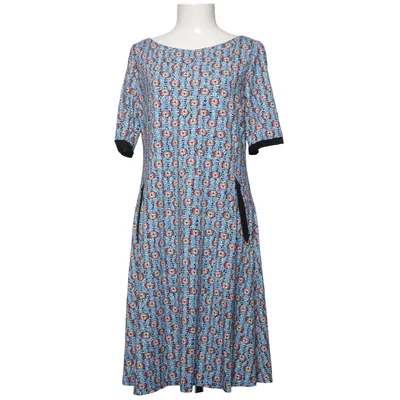 Klänning (Blå, Röd, Vit, Svart) från Du Milde Bomull, Elastan, Viskos