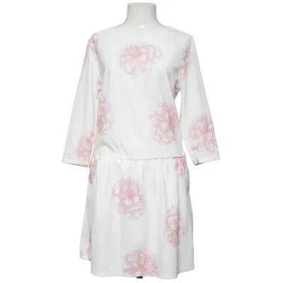 Jurk (Wit, Roze) van Milady Elastaan, Polyester